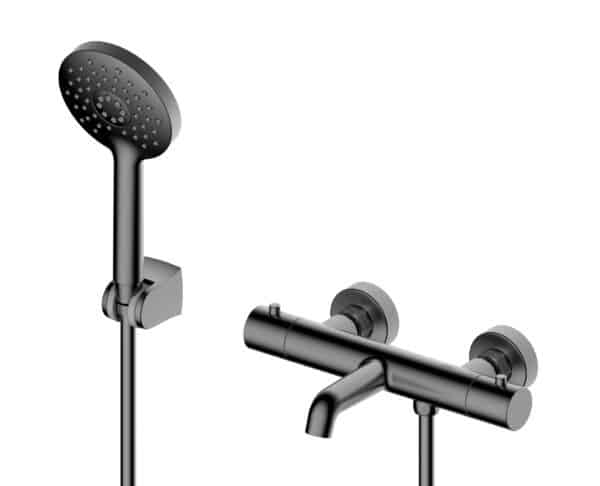 Hades Baño-Ducha Termostático Gun Metal