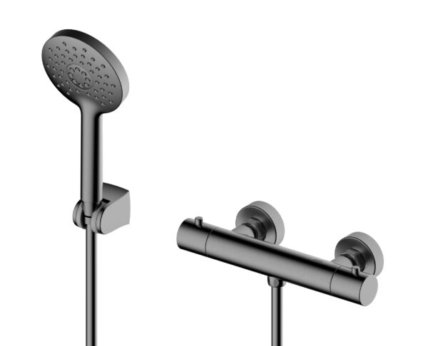 Hades Ducha Termostático Gun Metal