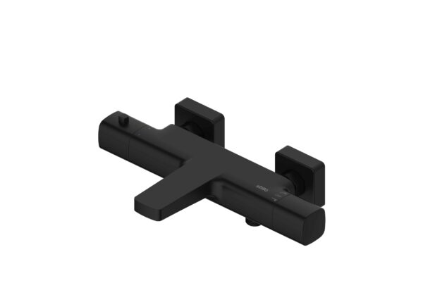 Eros Baño-Ducha Termostático Negro Mate