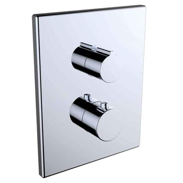 Baño-Ducha Termostático Empotrada 2V Box Cromo