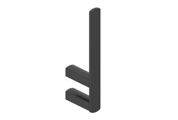 Portarrollos Vertical negro Tasos