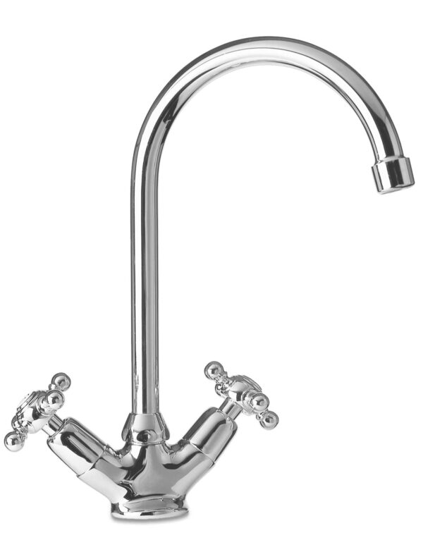 Rodas fregadero Caño Fundido Cromo