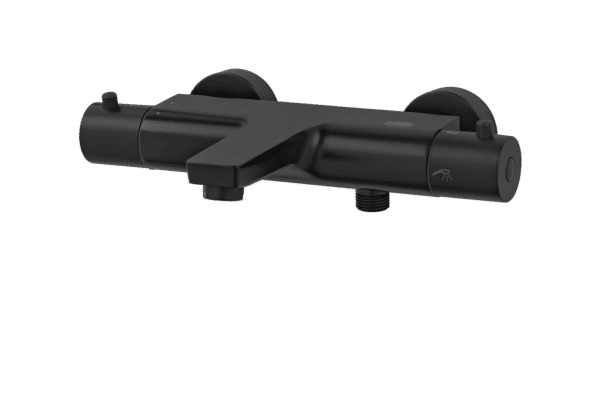 Zeus Baño-Ducha Termostático Negro Mate