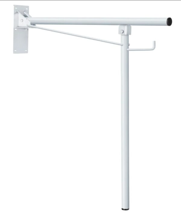 Apoyabrazos abatible con pata blanco