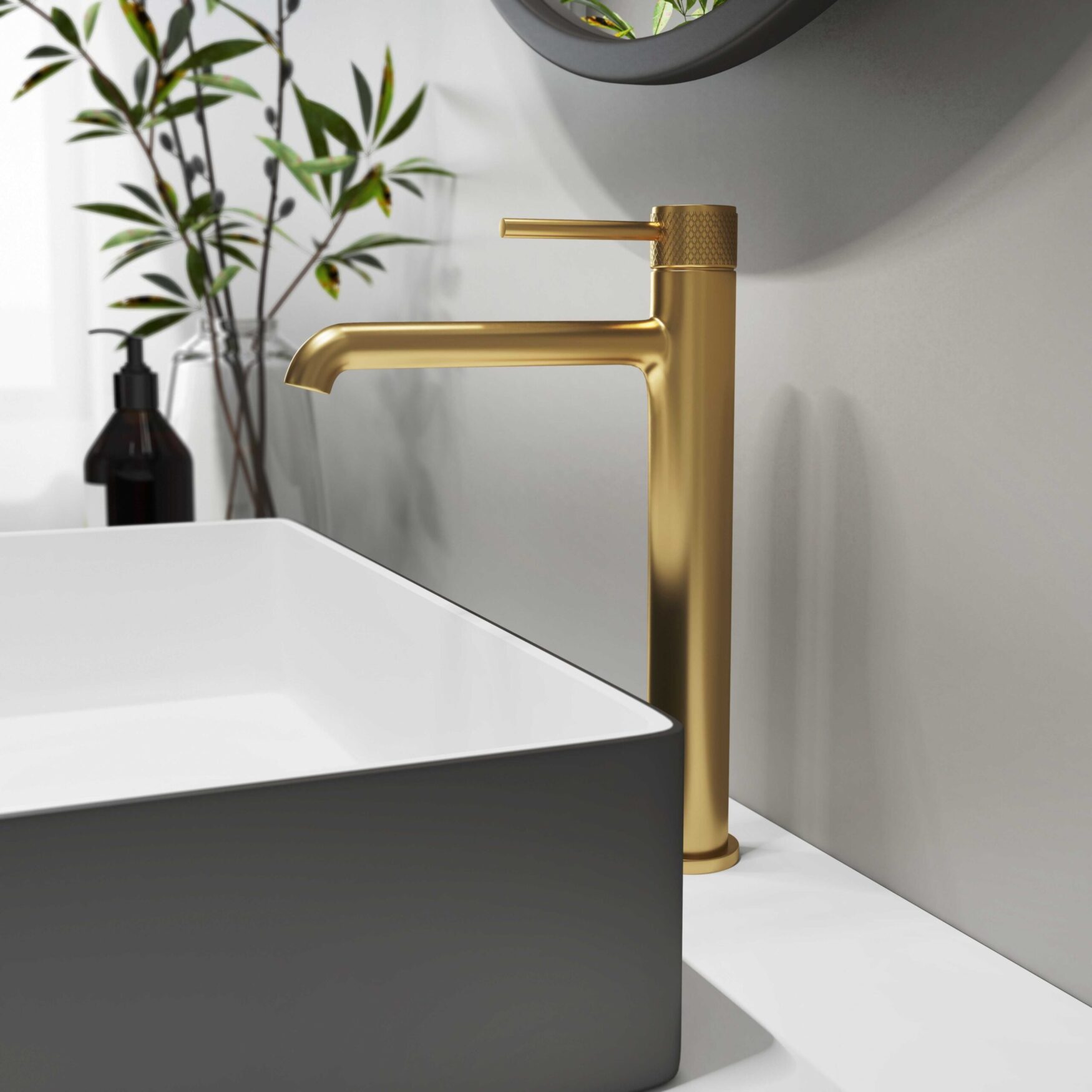 Lavabo Alto Hades Oro Moleteada Lavabo Alto Hades Oro Moleteada