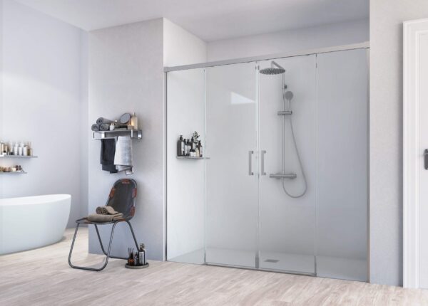 Core corredera 2F+2C plata brillo