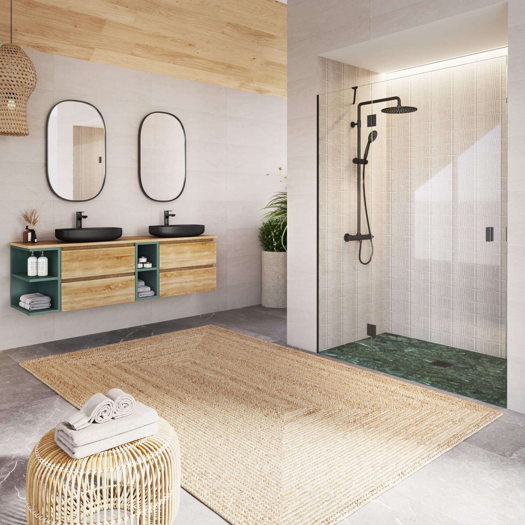 PLATO DUCHA VERDE INDIO PLATO DUCHA VERDE INDIO