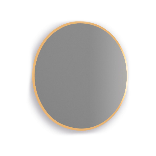 ESPEJO REDONDO CON CONTORNO ORO