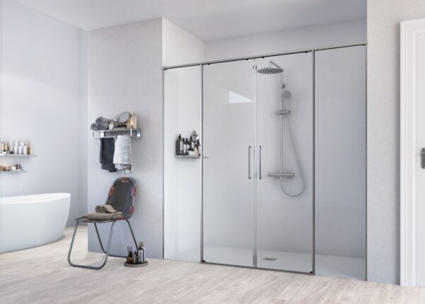 Core Slim corredera 2F+2C plata brillo