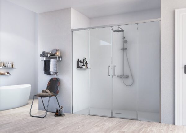 Core Slim corredera 2F+2C plata brillo