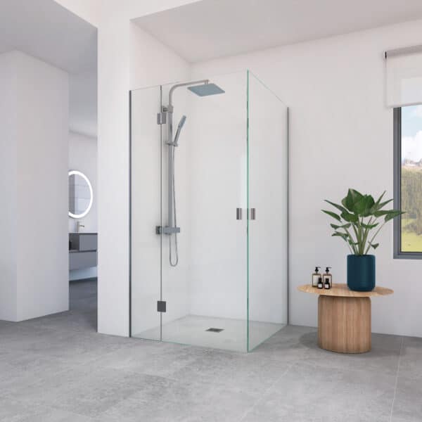 Top abatible 1F + 1A con lateral plata brillo