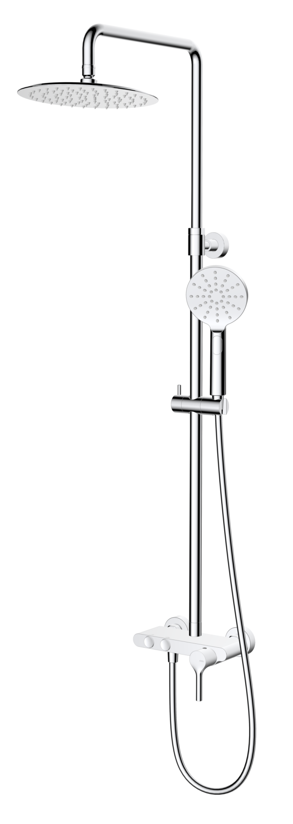 Conjunto Monomando Hades con repisa Cromo