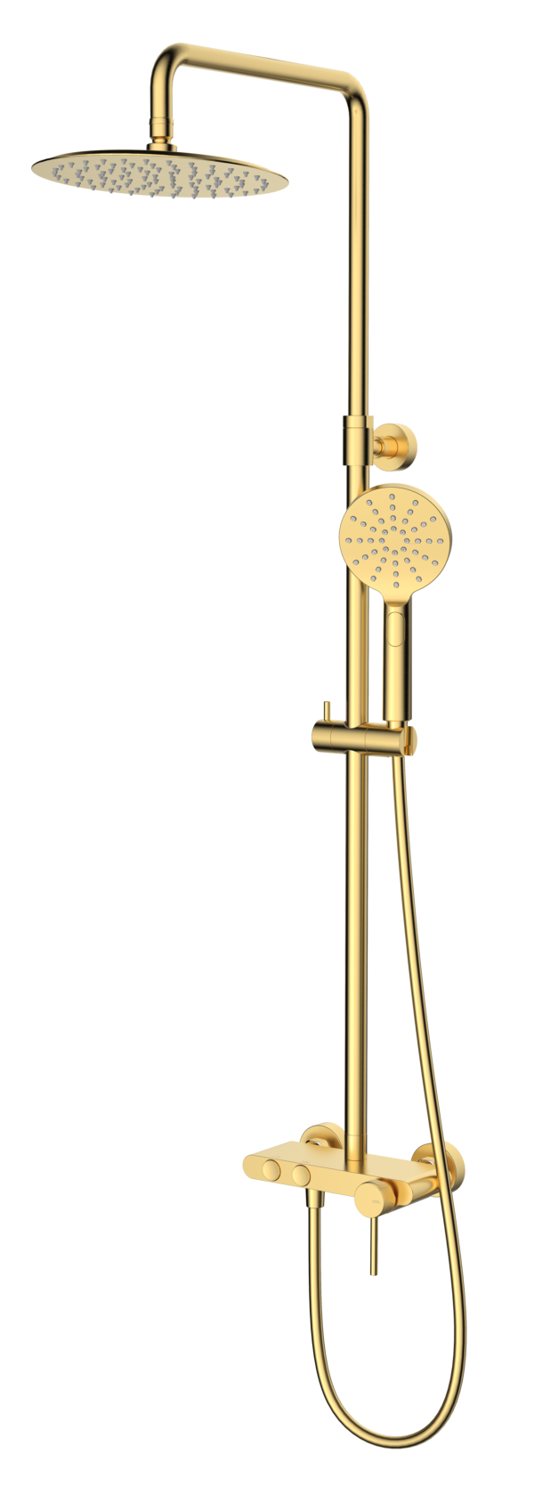 Conjunto Monomando Hades con repisa moleteada Oro