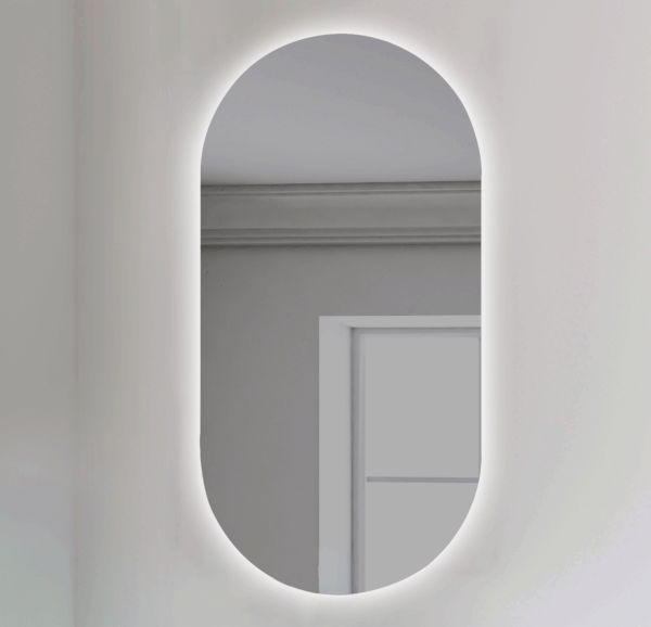 ESPEJO OVAL RETROILUMINADO SIN TOUCH