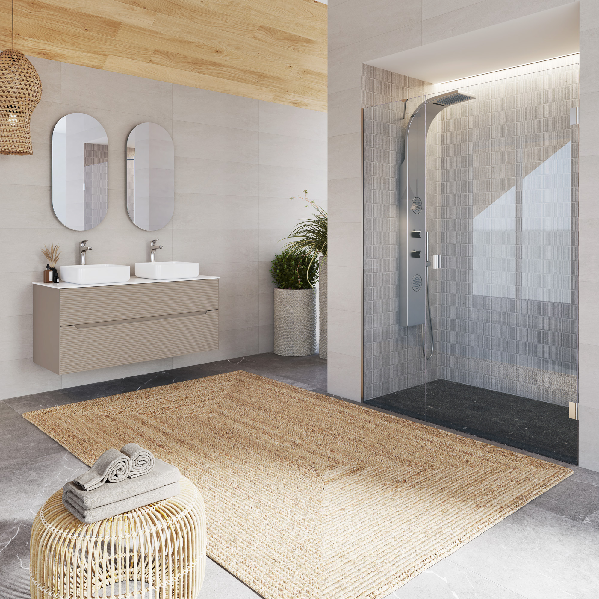 plato de ducha de resina