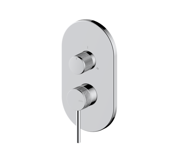 HADES MONOMANDO EMPOTRADO REDONDO 2-3V MOLETEADO CROMO