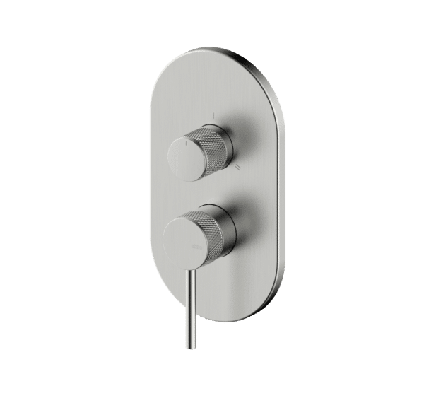 HADES MONOMANDO EMPOTRADO REDONDO 2-3V MOLETEADO INOX