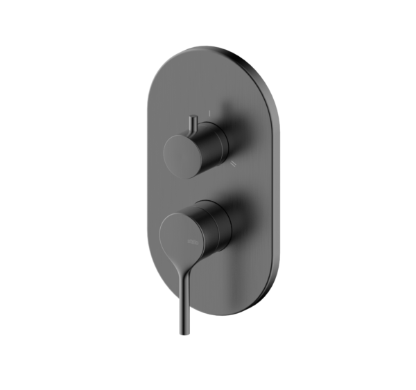 HADES MONOMANDO EMPOTRADO REDONDO 2-3V GUN METAL