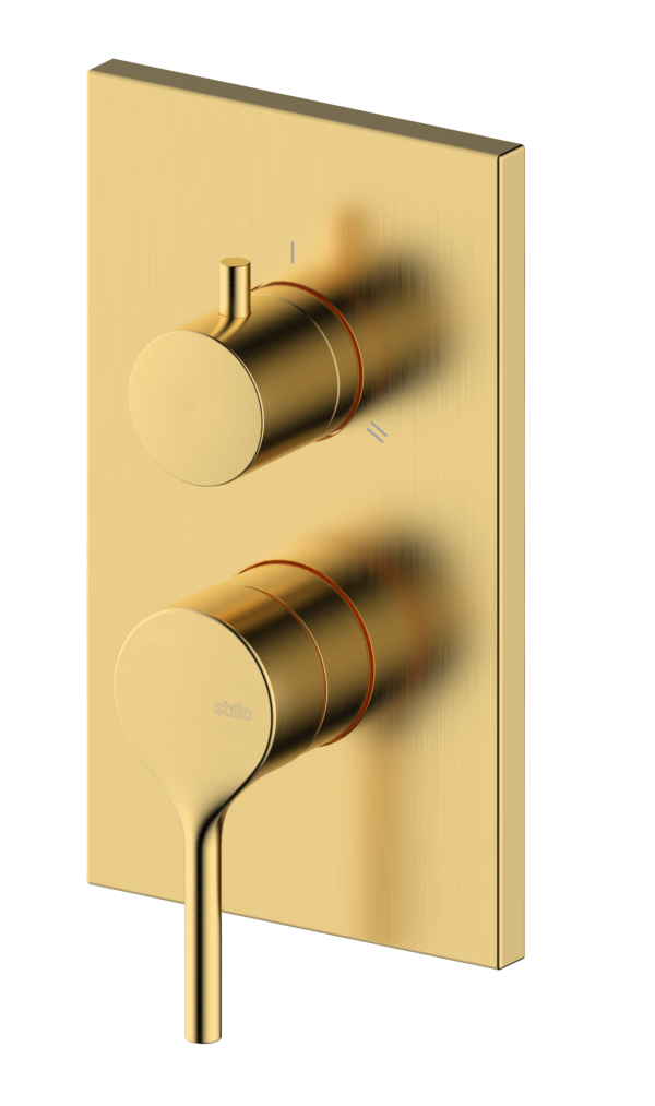 HADES MONOMANDO EMPOTRADO CUADRADO 2-3V ORO