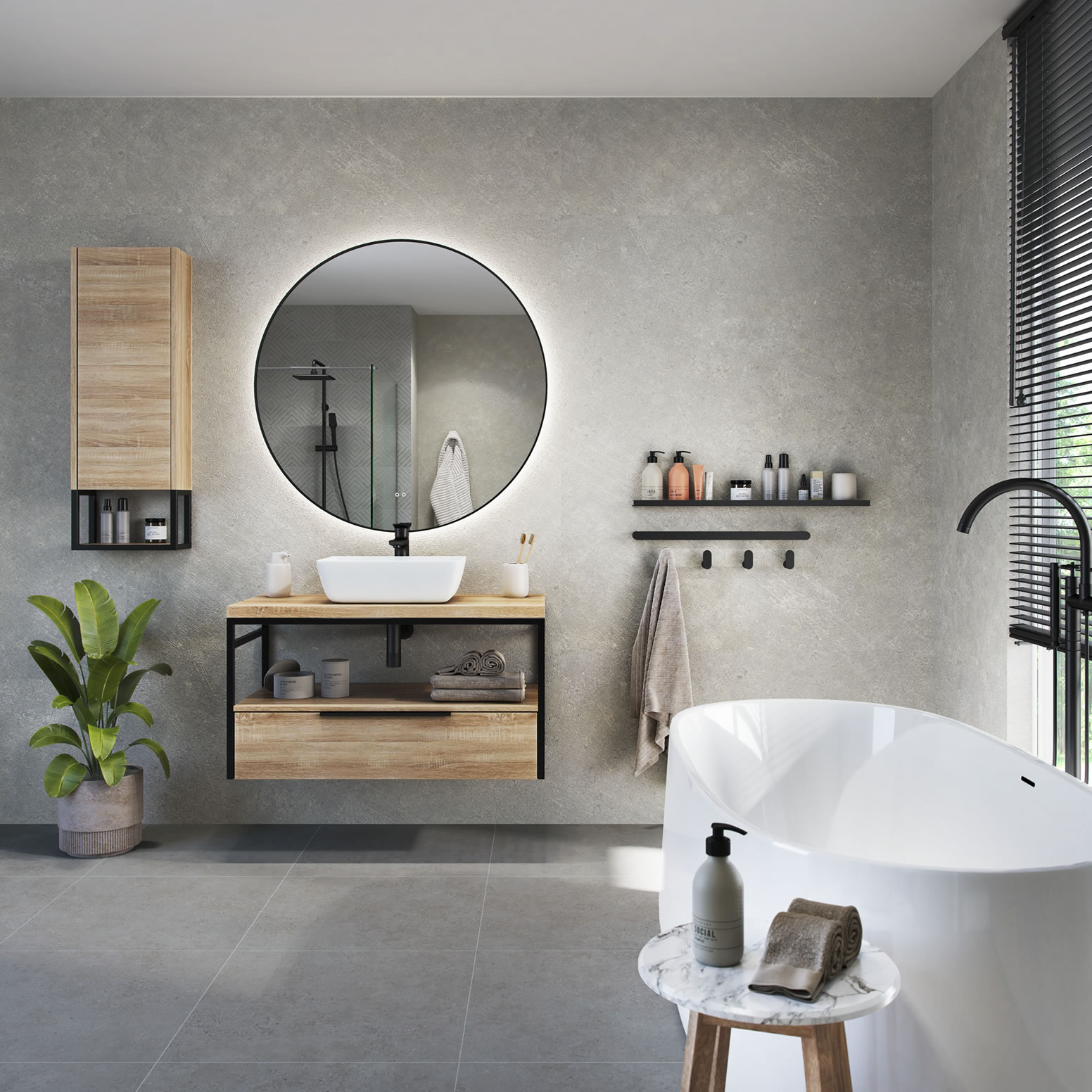 Materiales sostenibles baños