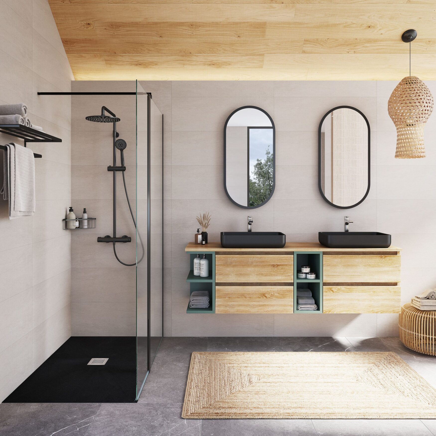 GRANITO_NEGRO INTENSO_CORE FIJO NEGRO_MILANO MODULAR_ESPEJO OVAL NEGRO GRANITO_NEGRO INTENSO_CORE FIJO NEGRO_MILANO MODULAR_ESPEJO OVAL NEGRO