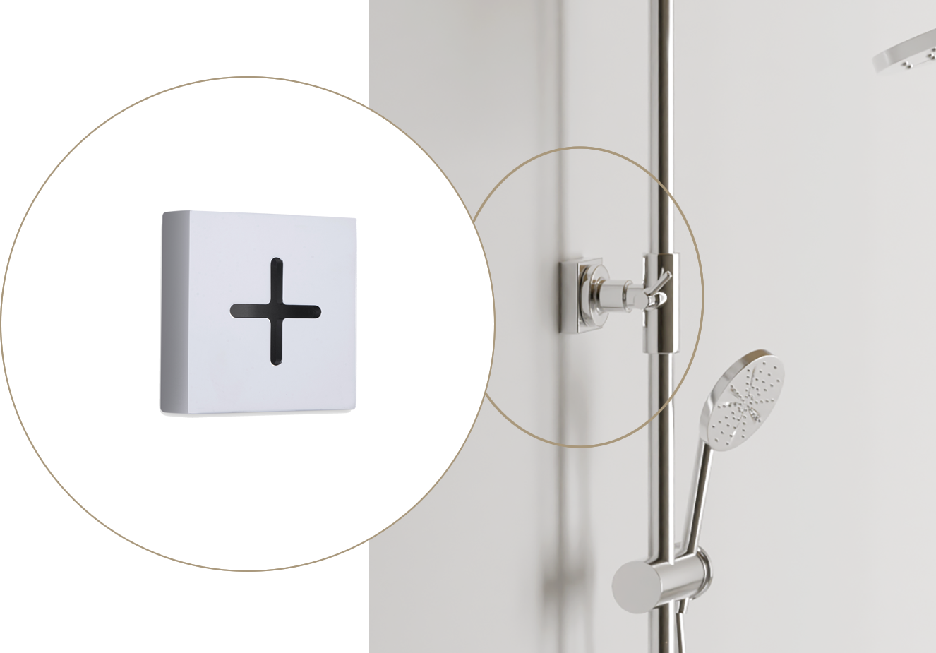 Soporte compensacion Shower up