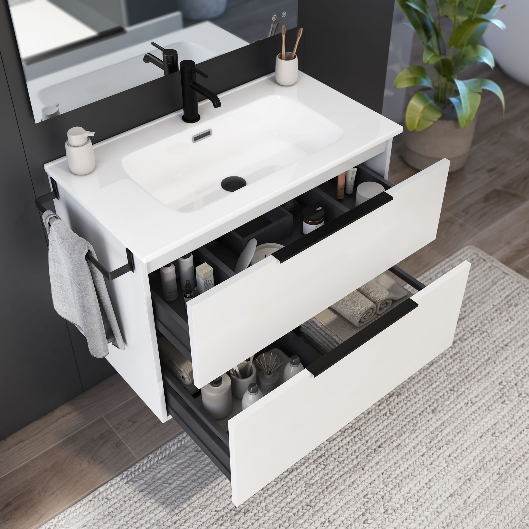 Muebles de baño suspendidos Mueble baño suspendido