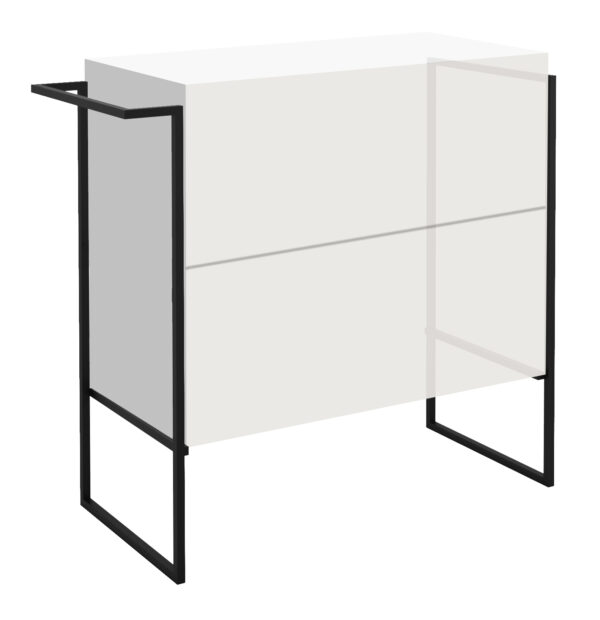 PATA ALTA LATERAL + TOALLERO (1 ud) PARA MUEBLE SUSPENDIO