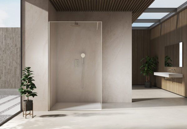 Lux Fijo Walk In Inox Cepillado