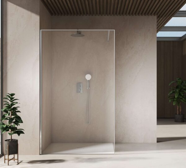 Lux Fijo Walk In Plata brillo