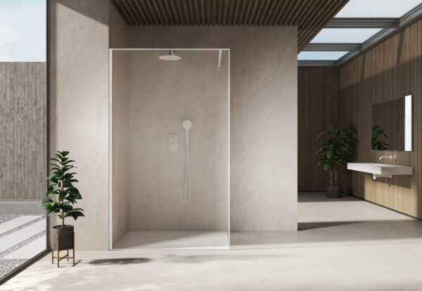 Lux Fijo Walk In Blanco mate