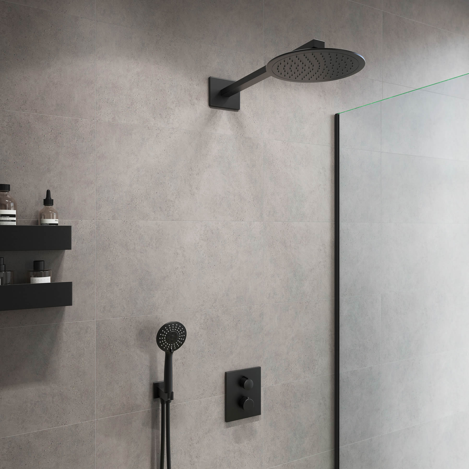 La ergonomia en conjuntos de ducha de baños modernos