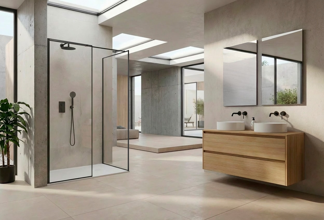 Conjuntos de ducha de diseño minimalista