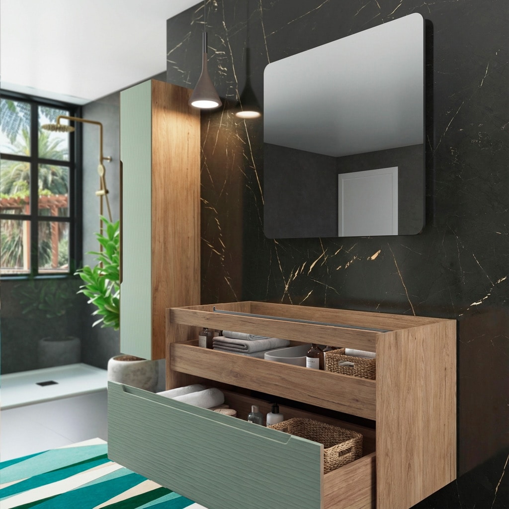 Refuerzo muebles de cuarto de baño suspendidos