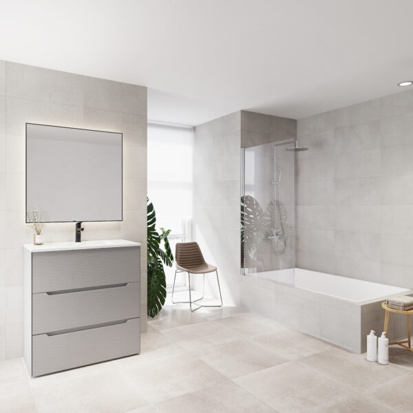 Core frontal bañera abatible 1P plata brillo