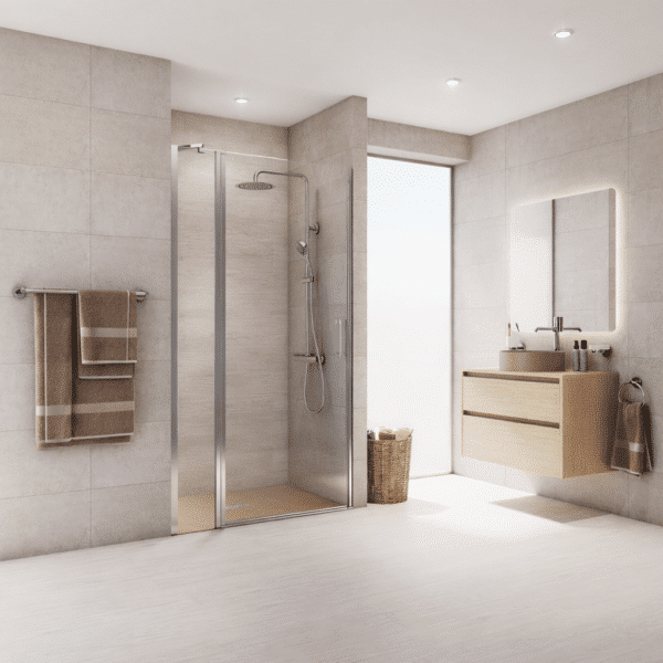 Core Frontal Abatible 1F + 1P cierre a pared Inox cepillado