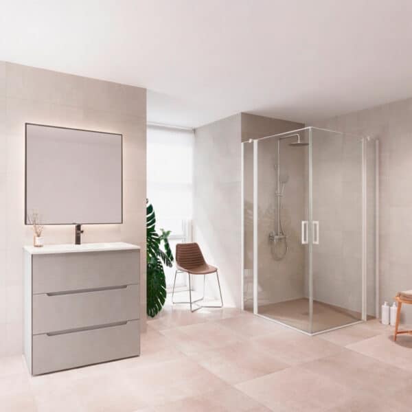 Core angular abatible 2P + 2F Blanco Mate