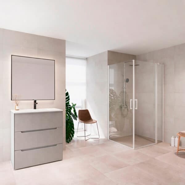 Core angular abatible 1P x 1P +1F Blanco Mate